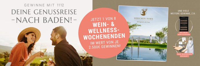 Wellness-Wochenende Gewinnspiel von 1112 Wein