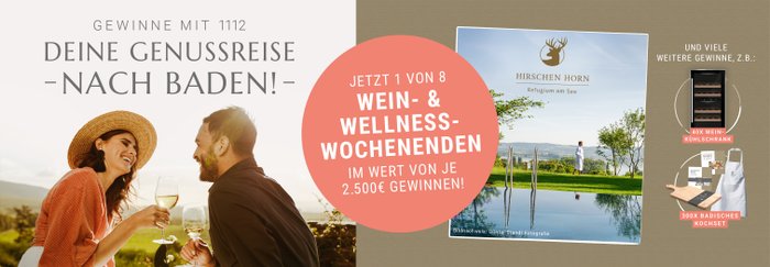 Wellness-Wochenende Gewinnspiel von 1112 Wein